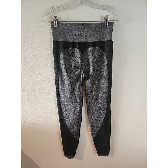 Victoria Secret PINK Seamless Classic Leggings, Gray, Size Medium High Waist - Picture 3 of 4